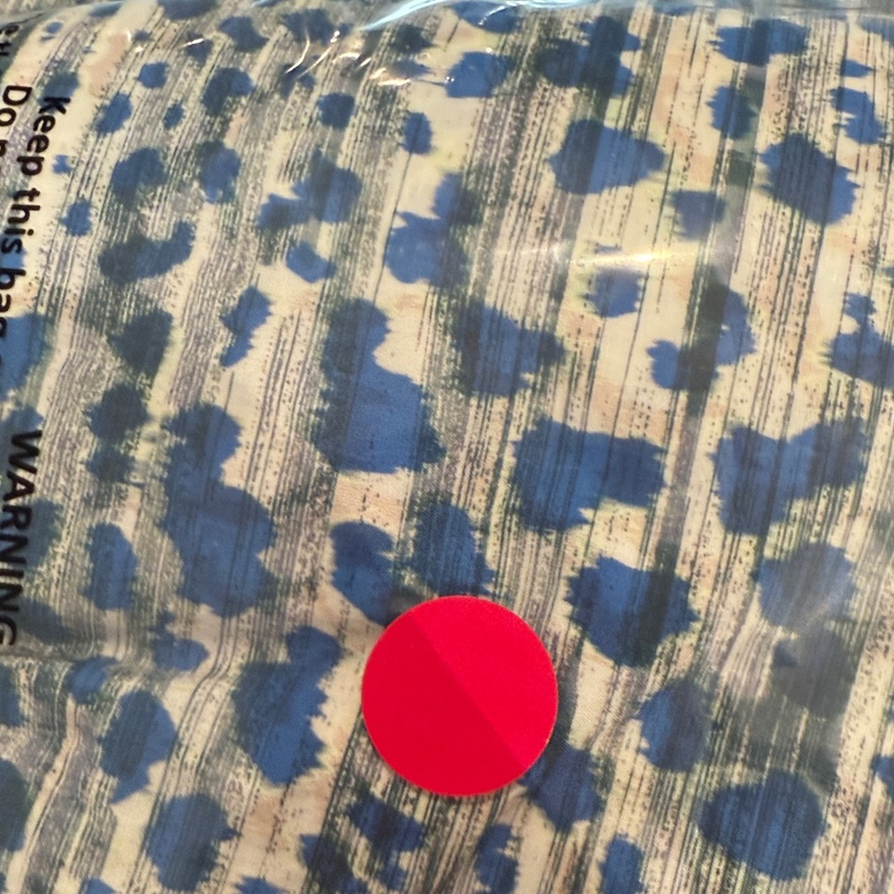 Hunter Bell, Jenkins Dress Blue/Gray Leopard Breaststroke Print, Size Large NWOT - Picture 16 of 16